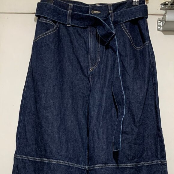 FABRIQUE WIDE LEG BLUE JEANS SIZE M - Picture 5 of 8